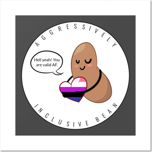 Genderfluid Pride: Aggressively Inclusive Bean Posters and Art